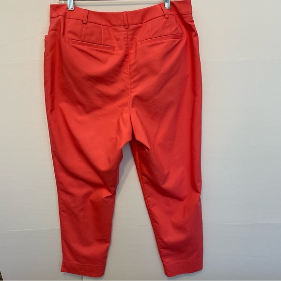 Lane Bryant Women’s Flat Front High Waisted Coral Pants Sz 14 - Picture 2 of 9